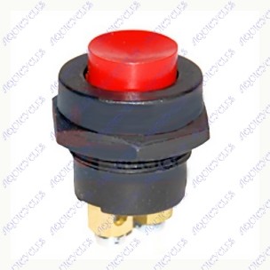 BOUTON POUSSOIR ROUGE