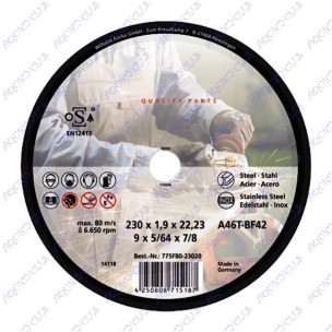 DISQUE TRONCON 230x1.9