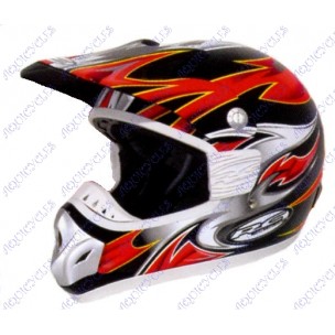 CASQUE CROSS ASS ROUGE M