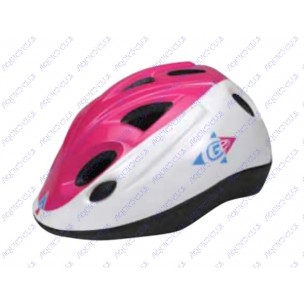 CASQUE KID ROUGE/BLANC