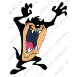 STICKER TAZ A L'ATTAQUE