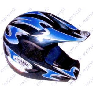 CASQUE CROSS BLEU S