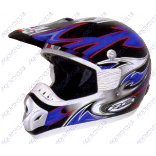 CASQUE CROSS BLEU XXL