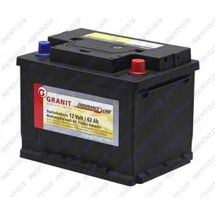 ACCU 12V 62AH 480A +D