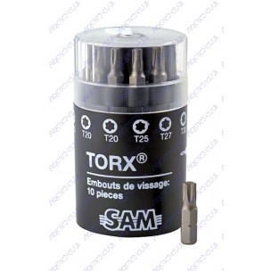 BARILLET 7 EMBOUTS TORX